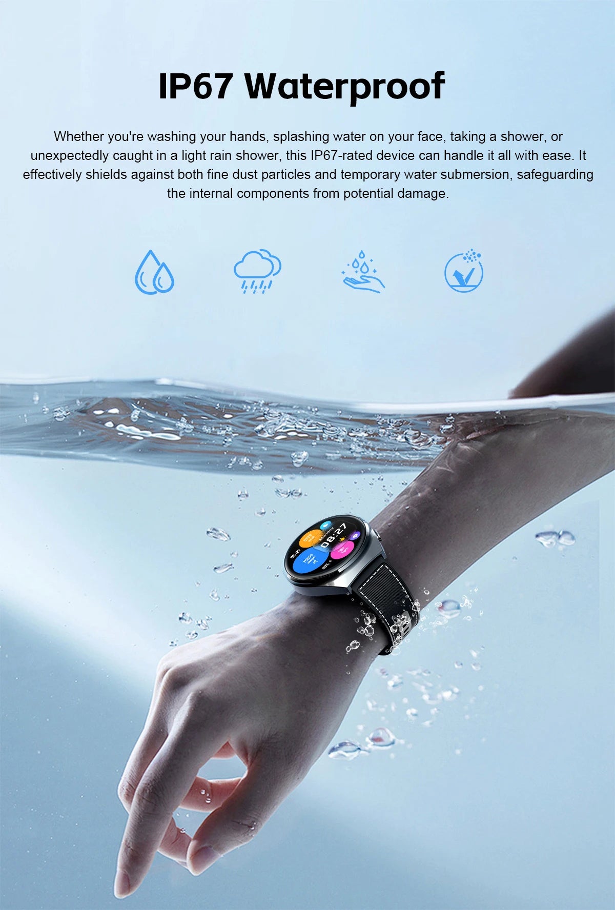 Xiaomi New 2 in 1 Smart Watch With Earbuds Smartwatch TWS Bluetooth Earphone