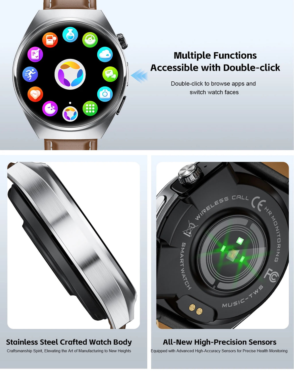Xiaomi New 2 in 1 Smart Watch With Earbuds Smartwatch TWS Bluetooth Earphone