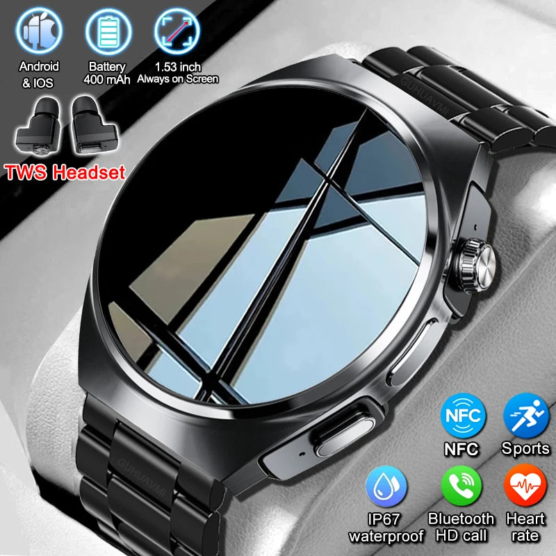 Xiaomi New 2 in 1 Smart Watch With Earbuds Smartwatch TWS Bluetooth Earphone
